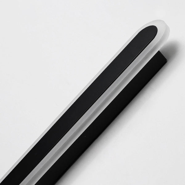 black acrylic iron linear led wall light