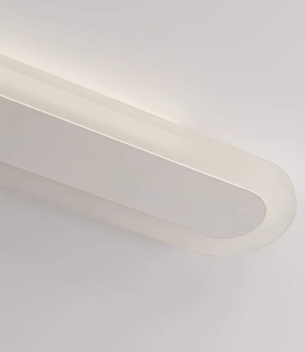 black acrylic iron linear led wall light