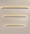black acrylic iron linear led wall light