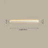 black acrylic iron linear led wall light