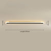 black acrylic iron linear led wall light