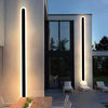 black acrylic iron linear led wall light