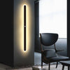 black acrylic iron linear led wall light