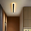 black acrylic iron linear led wall light