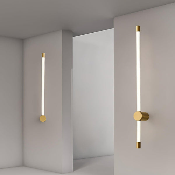 black copper linear led rechargeable wall sconce