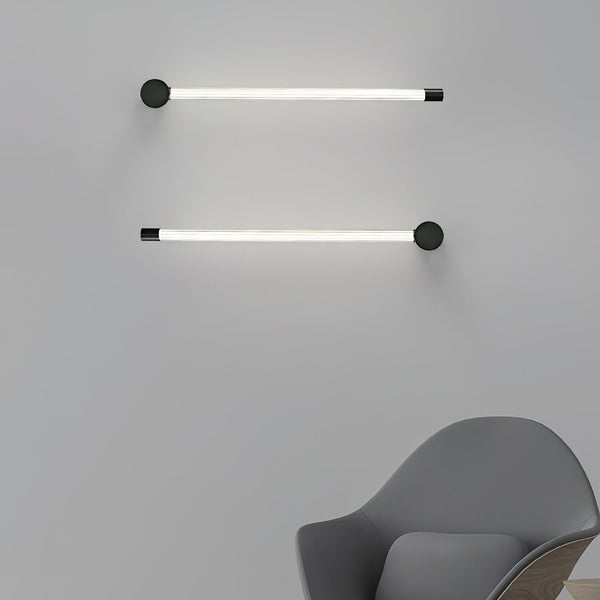 black copper linear led rechargeable wall sconce