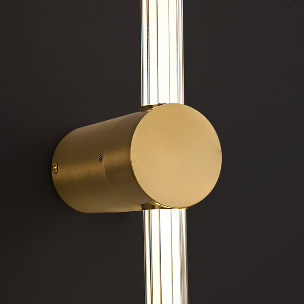 black copper linear led rechargeable wall sconce