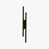 black gold iron acrylic linear led wall light