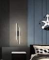 black gold iron acrylic linear led wall light