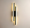 black gold iron acrylic linear led wall light