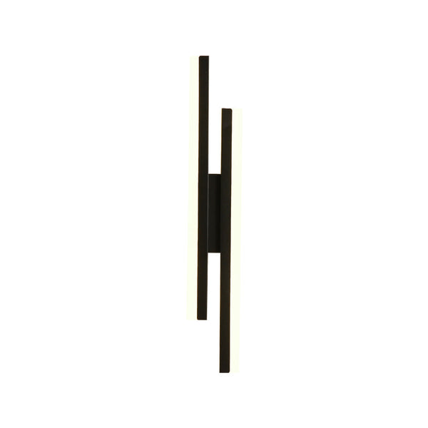 black gold iron acrylic linear led wall light