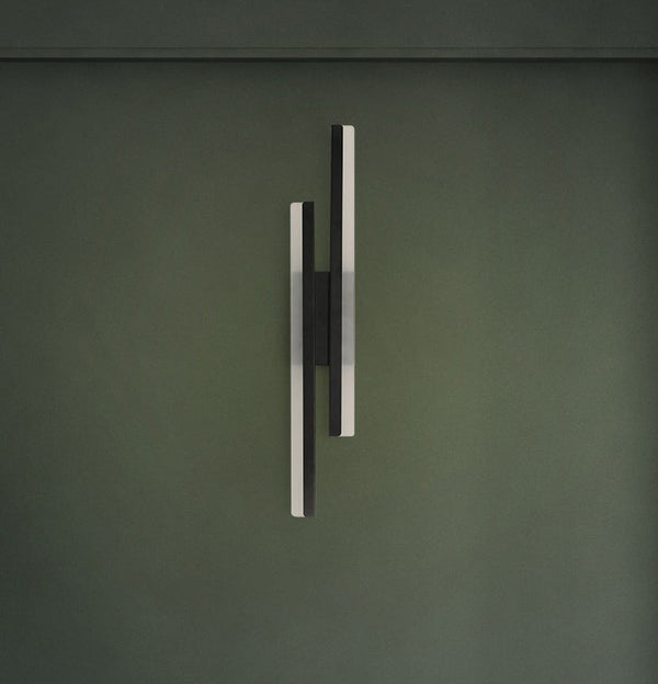 black gold iron acrylic linear led wall light