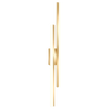 black gold iron acrylic linear led wall light