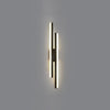 black gold iron acrylic linear led wall light