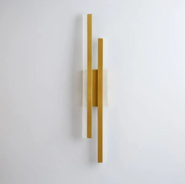 black gold iron acrylic linear led wall light