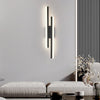 black gold iron acrylic linear led wall light