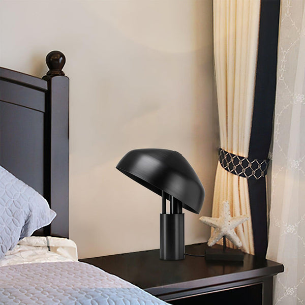 black gold iron desk lamp with adjustable shade for bedroom office