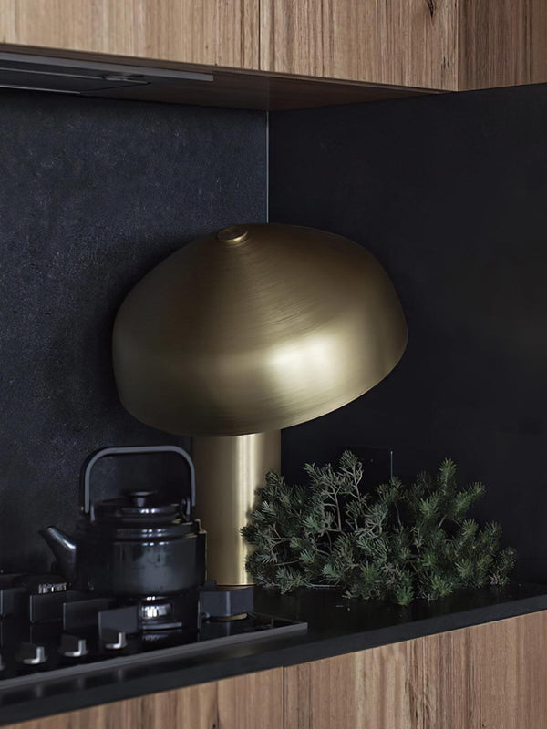 black gold iron desk lamp with adjustable shade for bedroom office