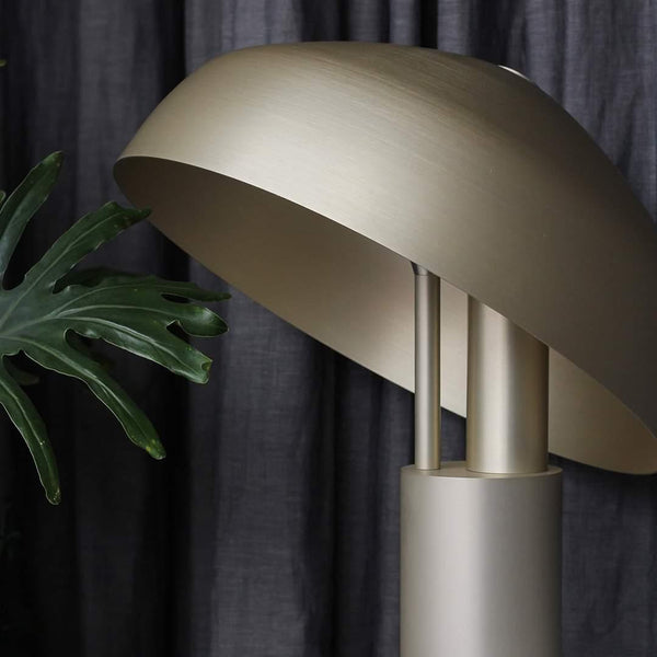 black gold iron desk lamp with adjustable shade for bedroom office