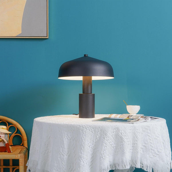 black gold iron desk lamp with adjustable shade for bedroom office