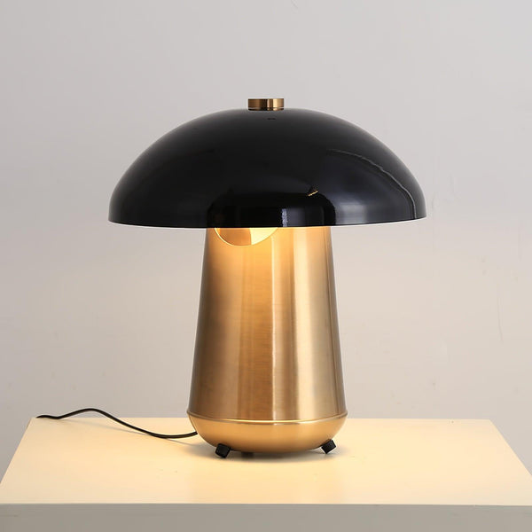 black gold mushroom table lamp iron bedside living room