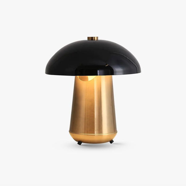 black gold mushroom table lamp iron bedside living room