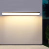 black iron acrylic linear led wall light 2