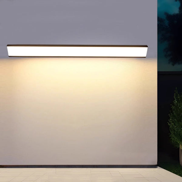 black iron acrylic linear led wall light 2