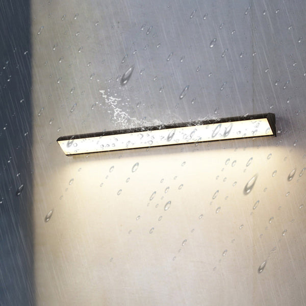 black iron acrylic linear led wall light 2
