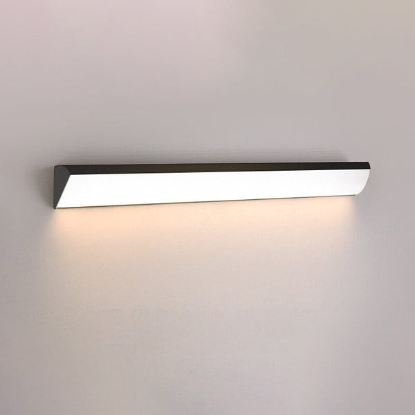 black iron acrylic linear led wall light 2