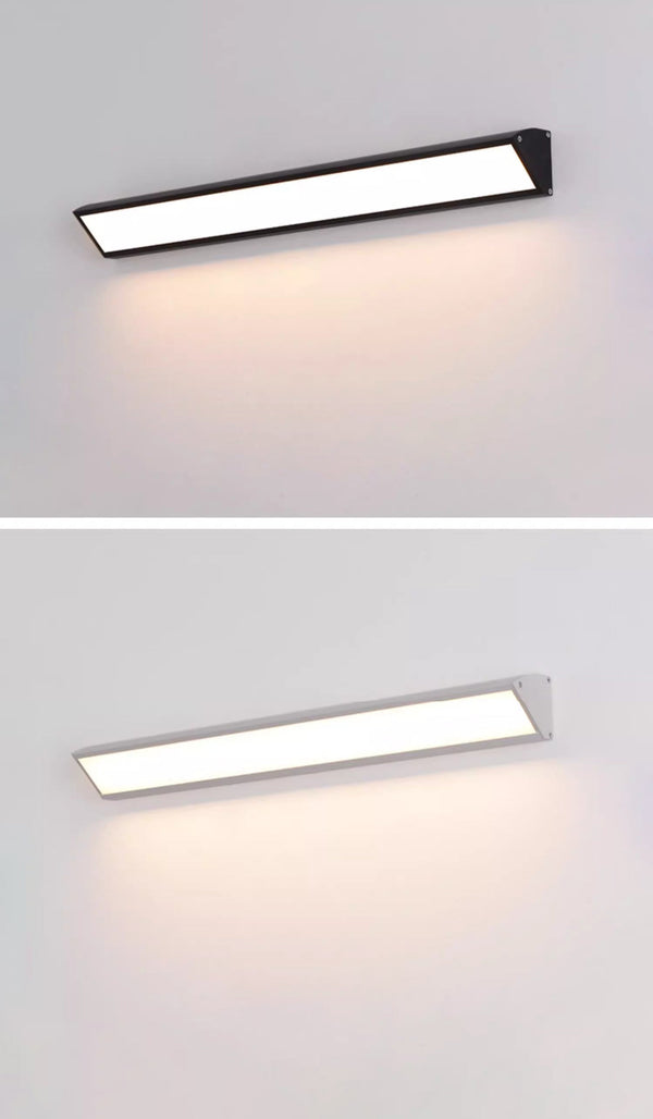black iron acrylic linear led wall light 2