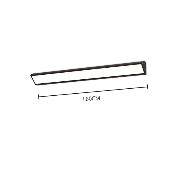 black iron acrylic linear led wall light 2