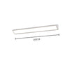 black iron acrylic linear led wall light 2