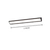 black iron acrylic linear led wall light 2