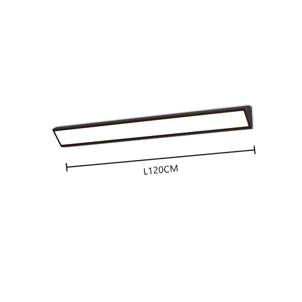 black iron acrylic linear led wall light 2