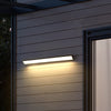 black iron acrylic linear led wall light 2