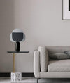 black iron table lamp smoke gray acrylic shade for bedroom office