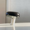 black marble iron hemisphere table lamp