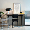 black marble iron hemisphere table lamp