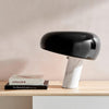 black marble iron hemisphere table lamp