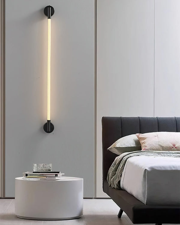 black silicone flexible led wall sconce