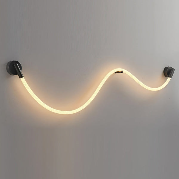 black silicone flexible led wall sconce