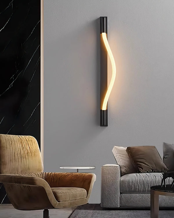 black silicone flexible led wall sconce