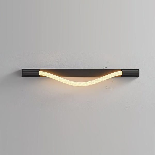 black silicone flexible led wall sconce