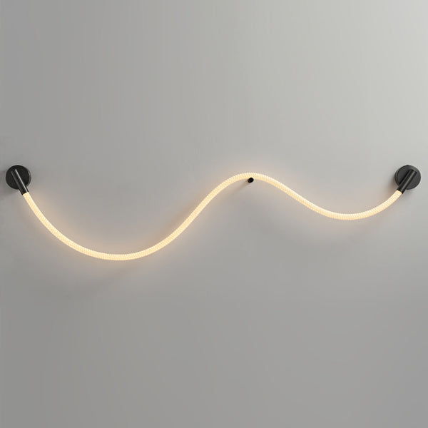 black silicone flexible led wall sconce