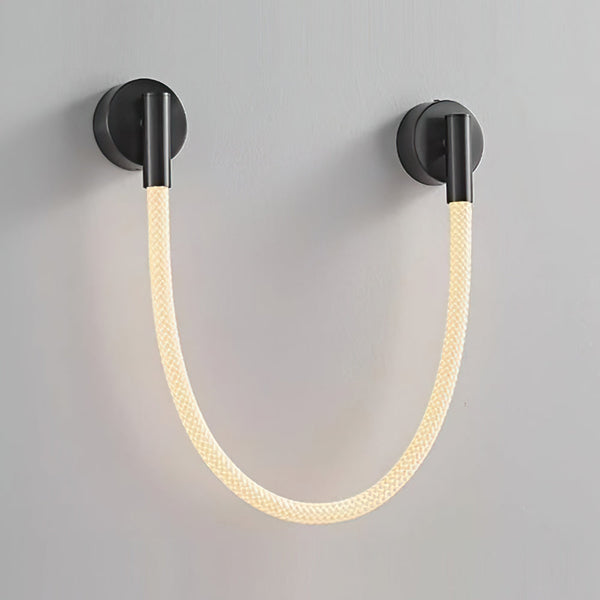 black silicone flexible led wall sconce