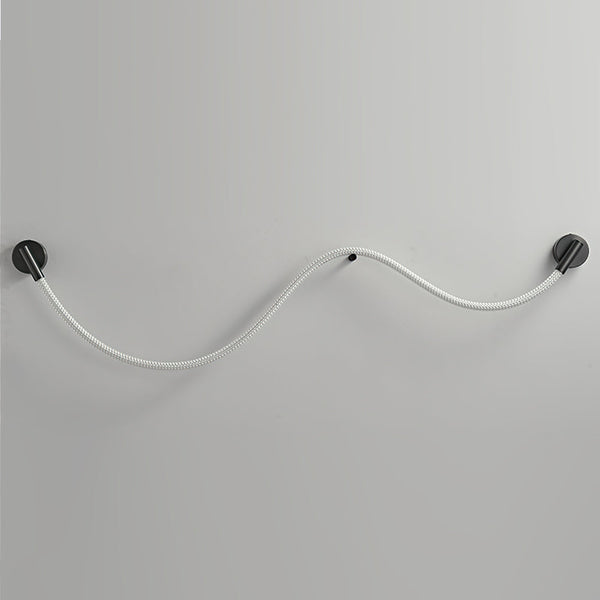 black silicone flexible led wall sconce