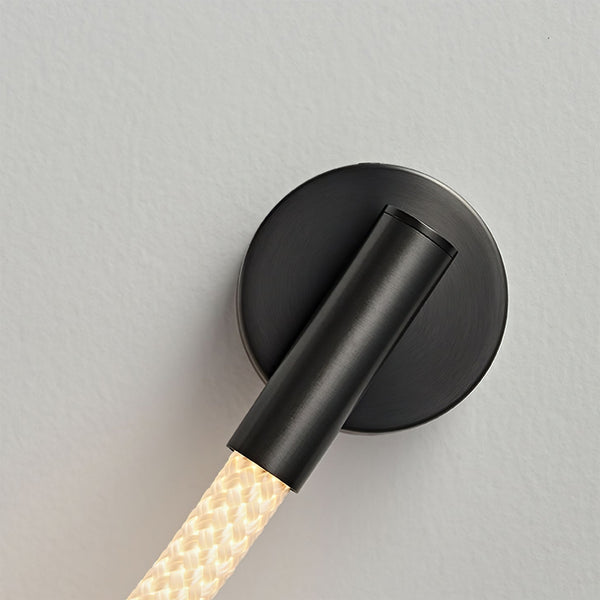 black silicone flexible led wall sconce