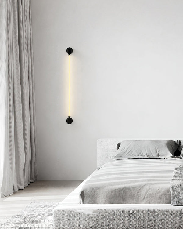 black silicone flexible led wall sconce