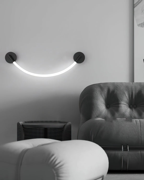 black silicone flexible led wall sconce